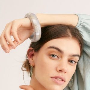 Free People Abalone Bangle in Grey NWT